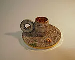Barrel Cup and Saucer #1 — Richard Notkin