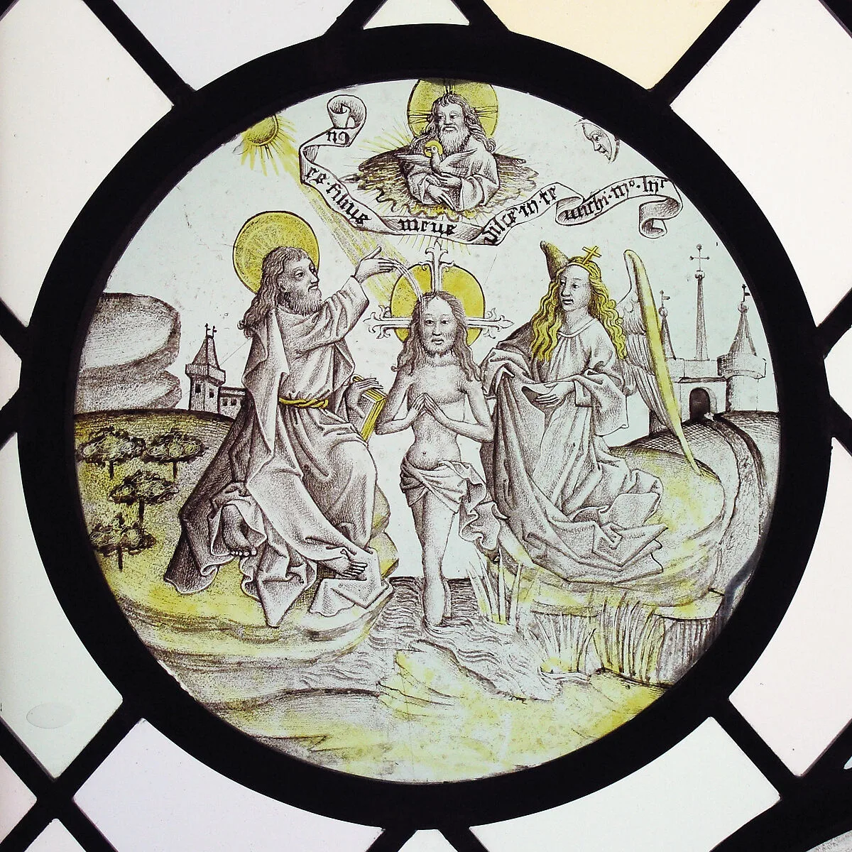 Roundel with the Baptism of Christ — Unknown