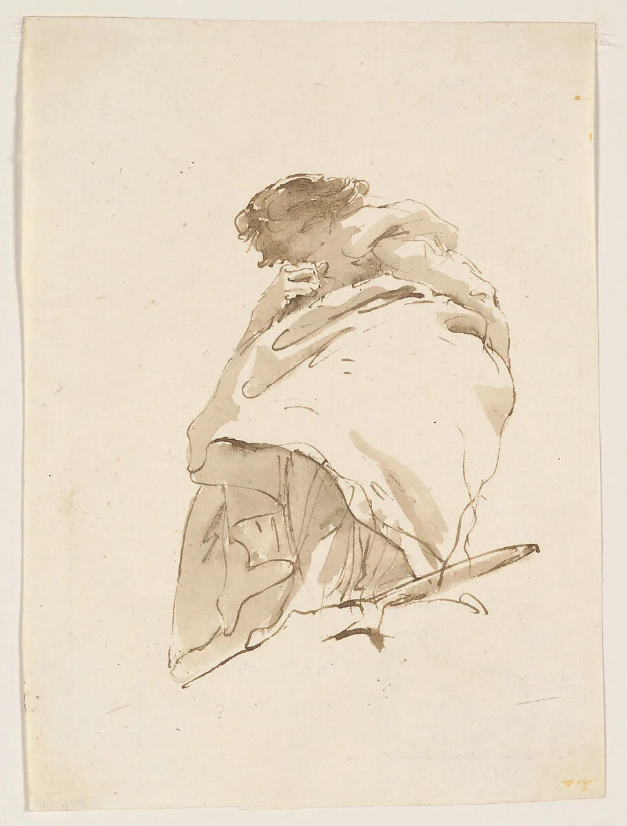 Standing Woman, Turned to the Left — Giovanni Battista Tiepolo
