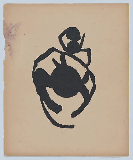 Woodcut VIII from "Cinéma calendrier du coeur abstrait. Maisons"