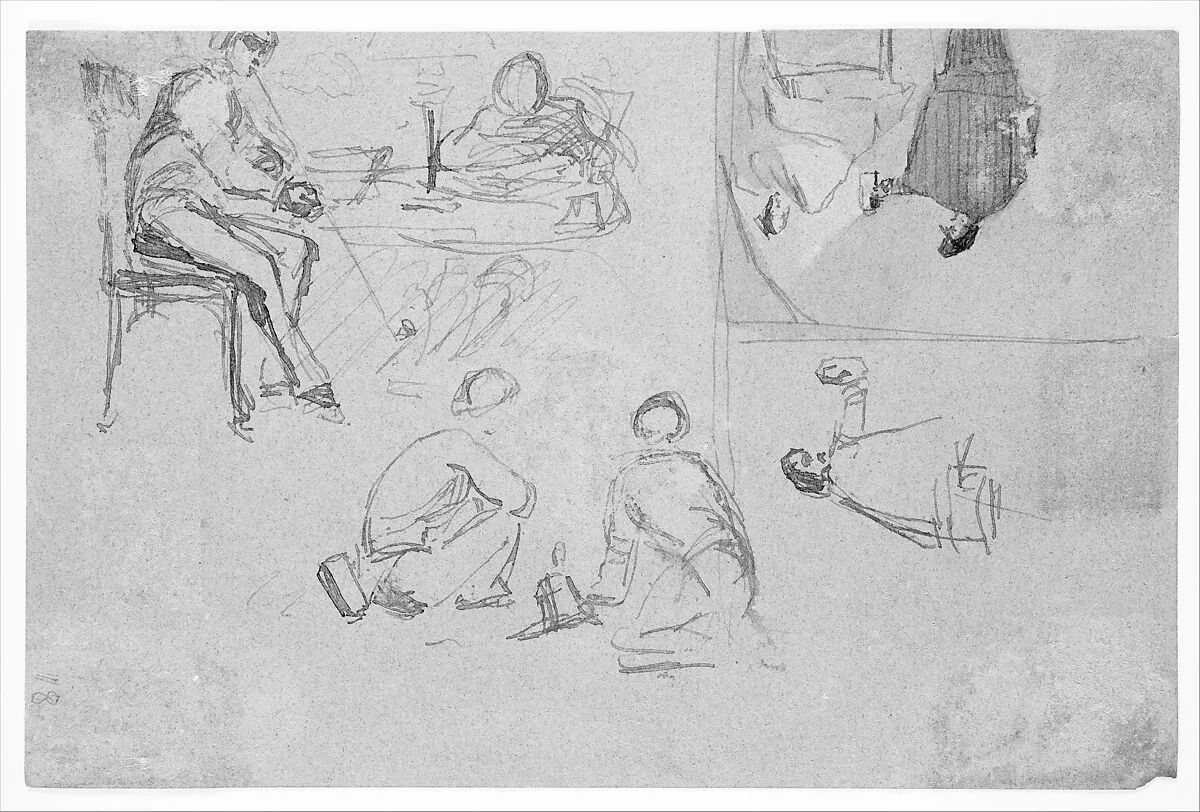Four sketches (from Sketchbook) — James McNeill Whistler