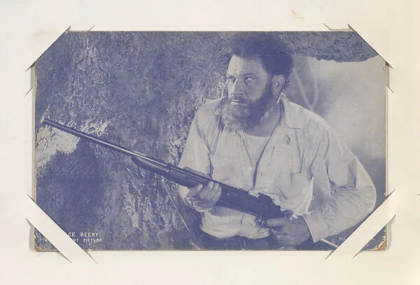 Wallace Beery from Western Stars or Scenes Exhibit Cards series (W412) — Unknown