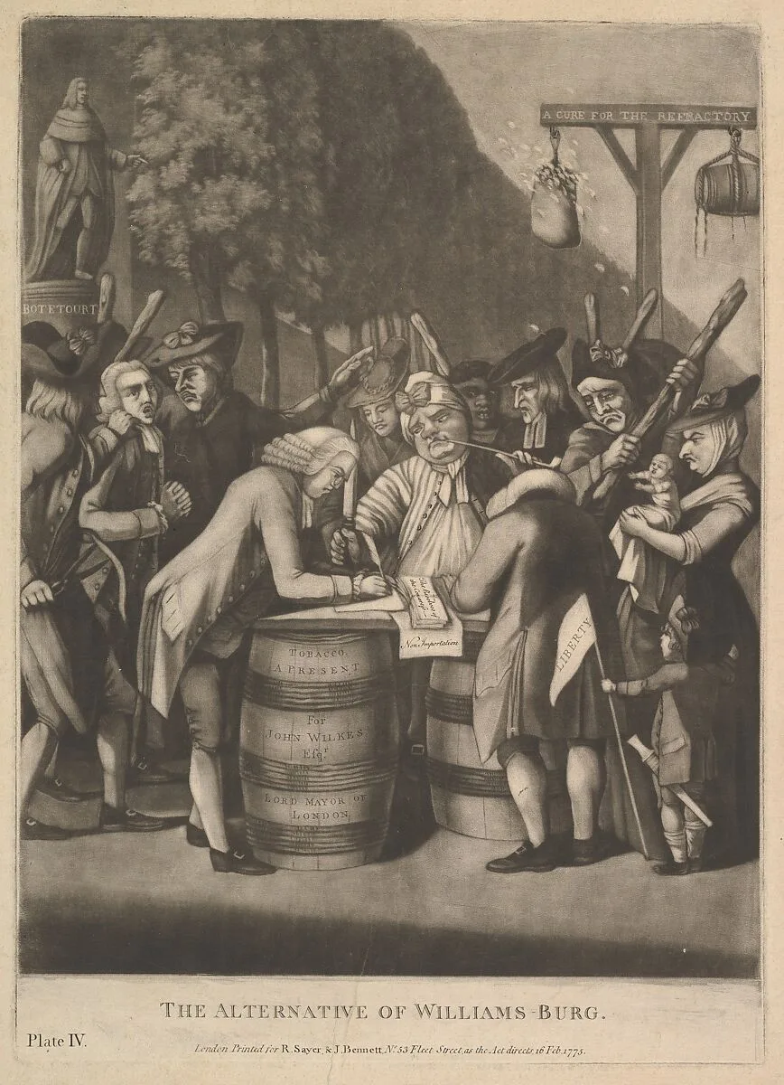 The Alternative of WIlliams-Burg — Philip Dawe|R. Sayer and J. Bennett
