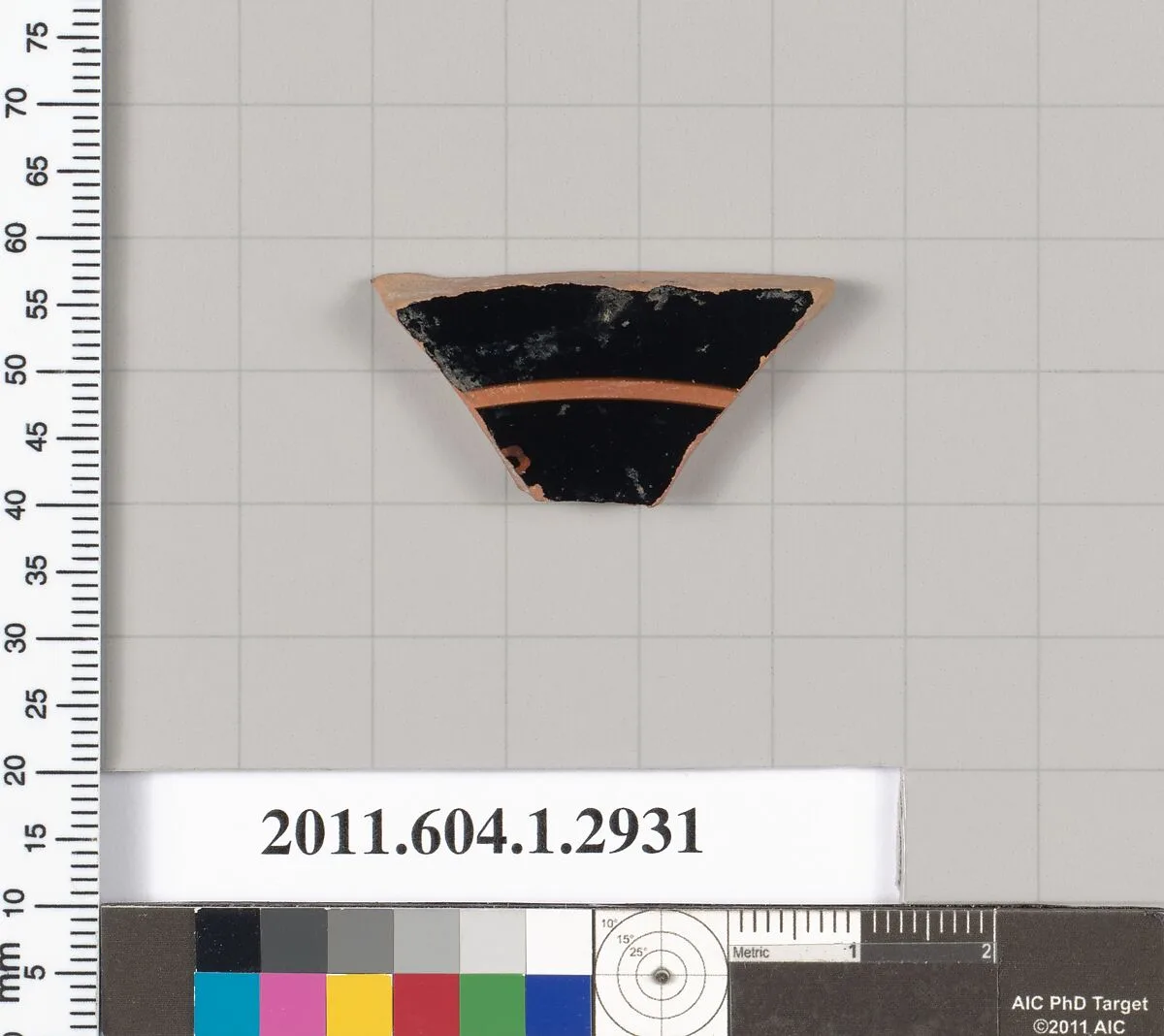 Terracotta fragment of a kylix (drinking cup) — Unknown