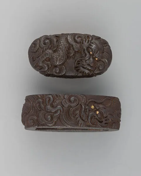 Sword-Hilt Collar and Pommel (Fuchigashira) — Unknown