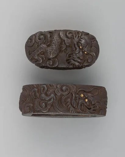 Sword-Hilt Collar and Pommel (Fuchigashira)