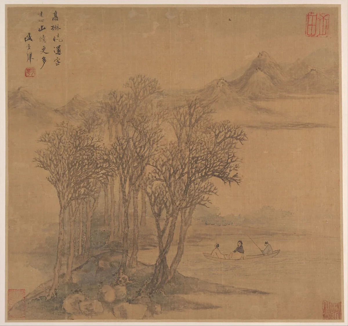 明 盛茂曄 唐詩意山水圖 冊|Landscapes after Tang Poems — Sheng Maoye