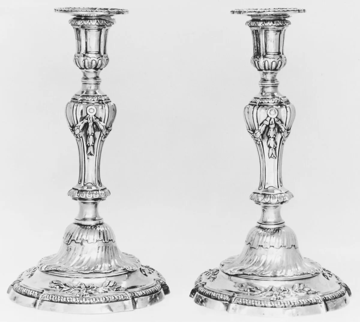 Pair of candlesticks — Jacques-Pierre Marteau