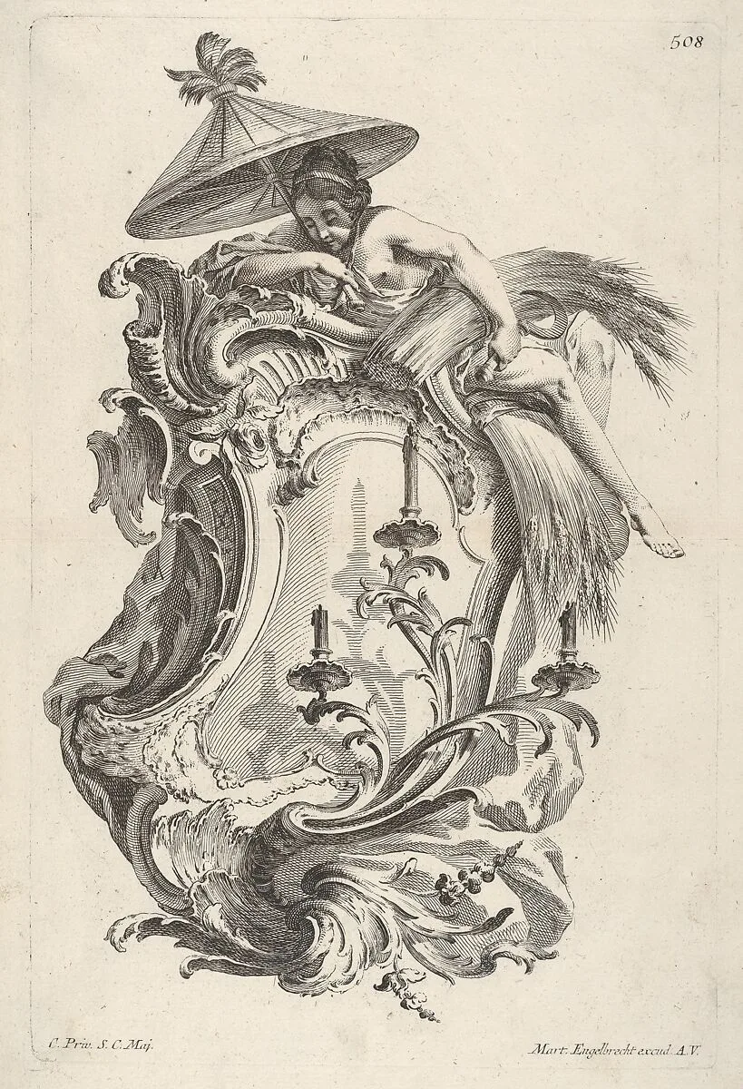 Sconce Representing Summer, from 'Wand-Leuchter die 4 Jahrseiten vorstellend' — Martin Engelbrecht