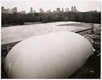 [Renovations at the Metropolitan Museum as seen from the roof]