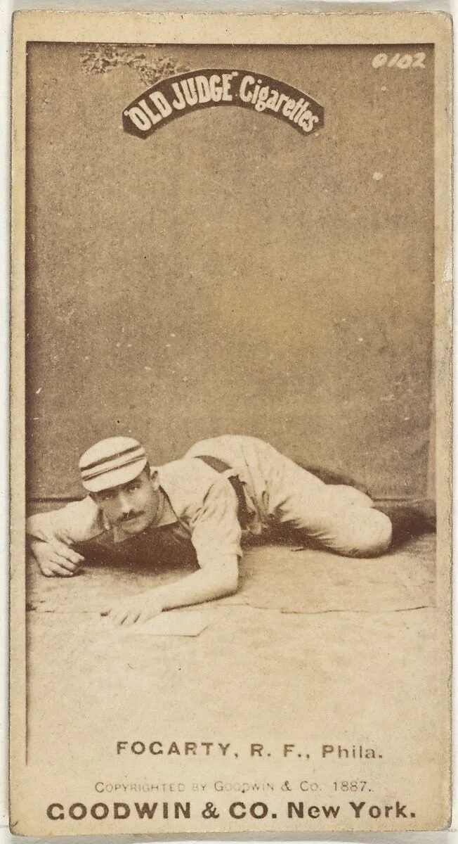 James G. Fogarty, Right Field, Philadelphia, from the Old Judge series (N172) for Old Judge Cigarettes — Goodwin & Company