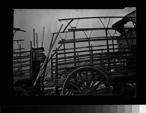 [Wagons, Old Wallabout Market, Brooklyn, New York]