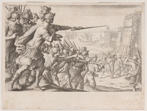 Prise de la Ville de Bone (Capture of the City of Bonne), from La Vie de Ferdinand Ier de Médicis série appelée aussi Les Batailles des Médicis (The Life of Ferdinand I de'Medici also called The Medici Battles)