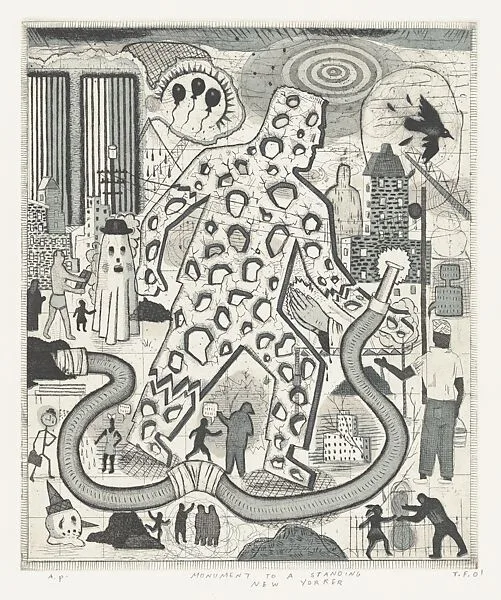 Monument to a Standing New Yorker — Tony Fitzpatrick