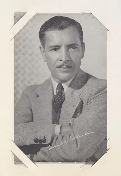 Ronald Coleman from Movie Stars Exhibit Cards series (W401) — Unknown