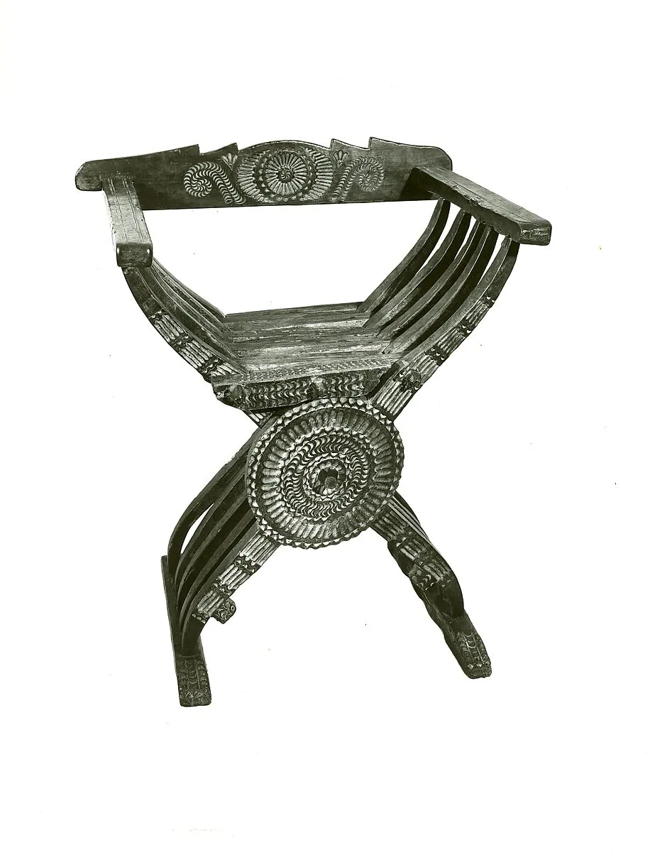 Folding armchair (sedia a Savonarola) — Unknown