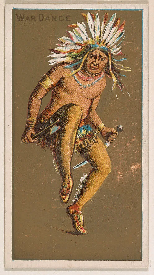 War Dance, from National Dances (N225, Type 1) issued by Kinney Bros. — Kinney Brothers Tobacco Company