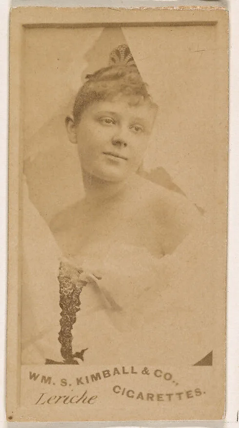 Miss Leriche, from the Actresses series (N203) issued by Wm. S. Kimball & Co. — William S. Kimball & Company