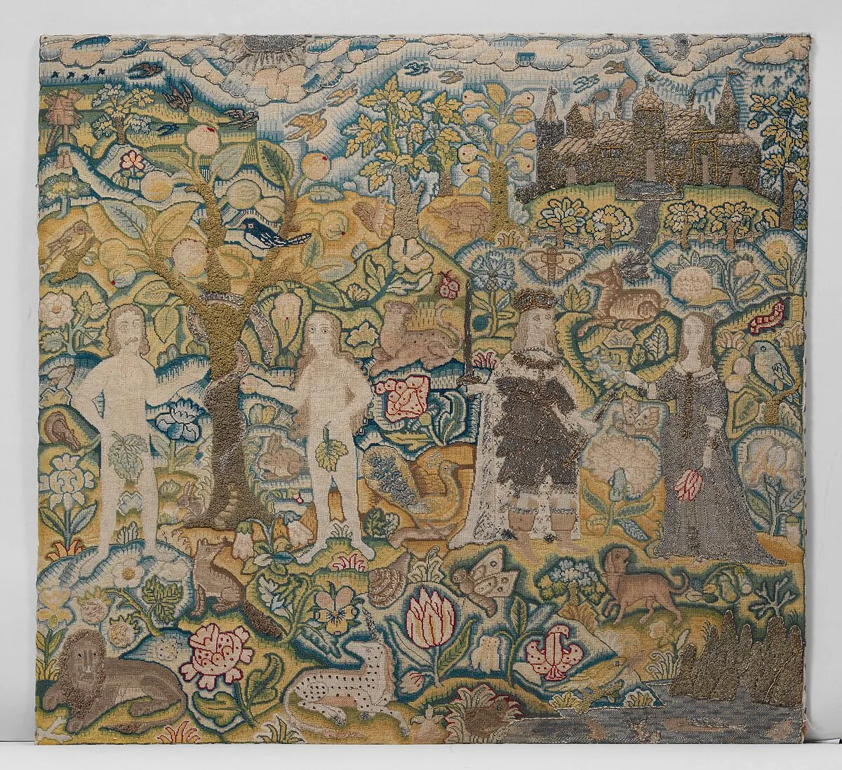 Adam and Eve with Charles I and Henrietta Maria — Unknown