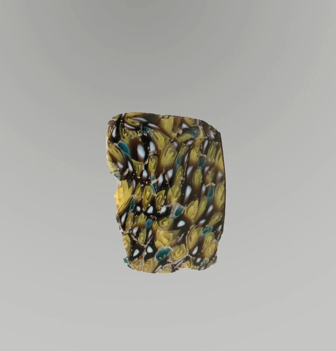 Glass mosaic bowl fragment — Unknown