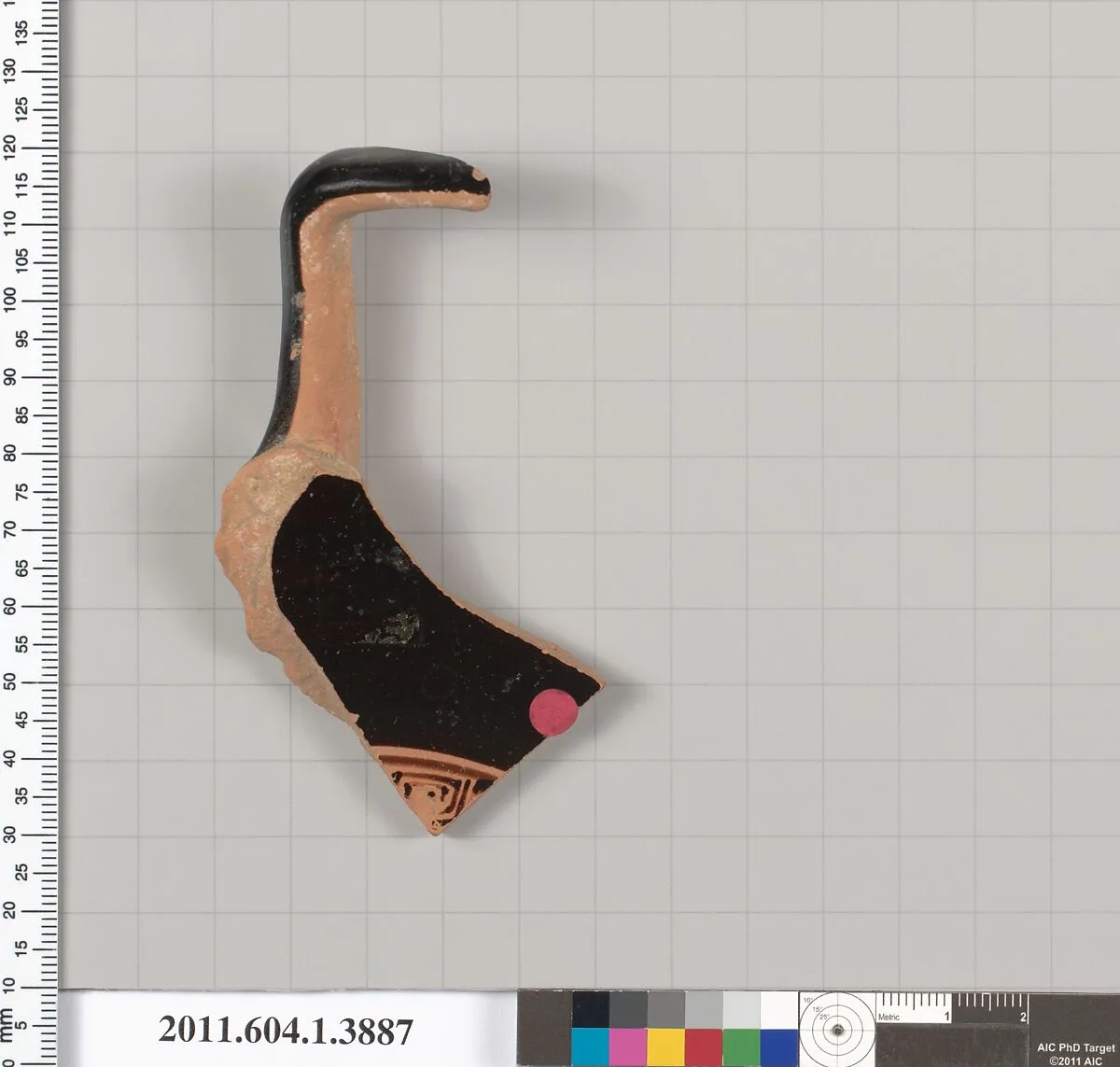 Terracotta fragment of a kylix (drinking cup) — Unknown