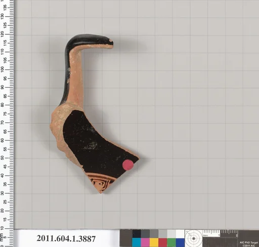 Terracotta fragment of a kylix (drinking cup)