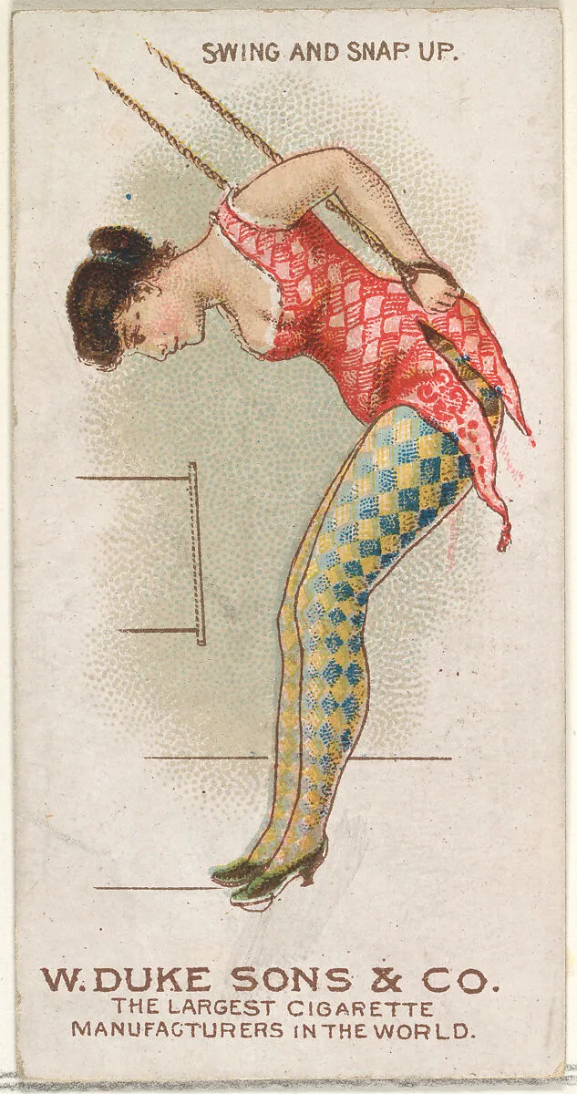 Swing and Snap Up, from the Gymnastic Exercises series (N77) for Duke brand cigarettes — W. Duke, Sons & Co.