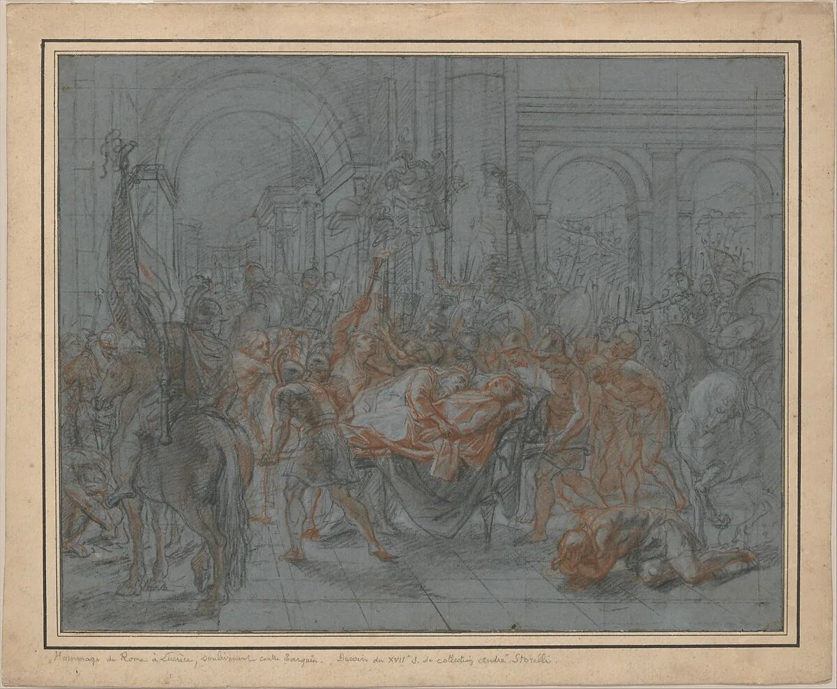 Study for the Funeral of Pallas — Antoine Coypel