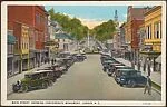 Main Street, Showing Confederate Monument, Lenoir, North Carolina