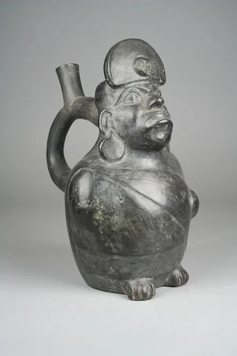 Stirrup Spout Bottle with Owl Head