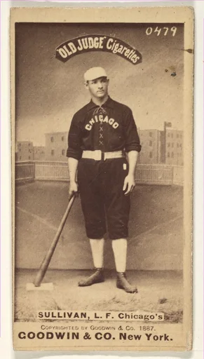 Sullivan, Left Field, Chicago, from the Old Judge series (N172) for Old Judge Cigarettes