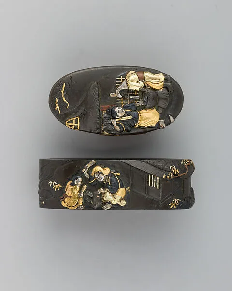 Sword-Hilt Collar and Pommel (Fuchigashira) — Unknown