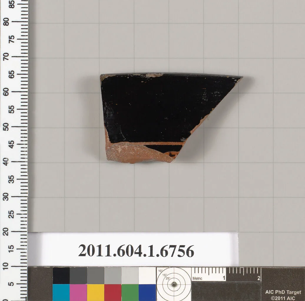 Terracotta rim fragment of a kylix (drinking cup) — Unknown