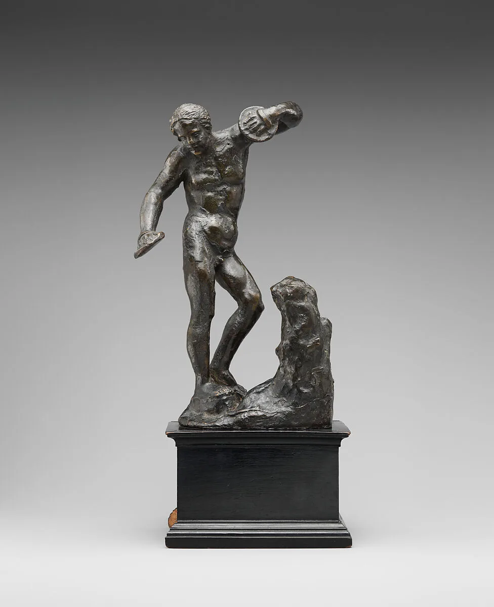 Antique-style Statuette of Young Satyr with Cymbals — Unknown