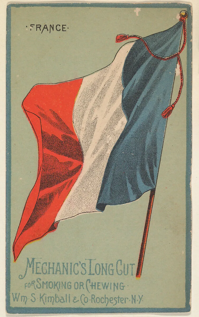 France, from the National Flags series (N195) issued by Wm. S. Kimball & Co. — William S. Kimball & Company