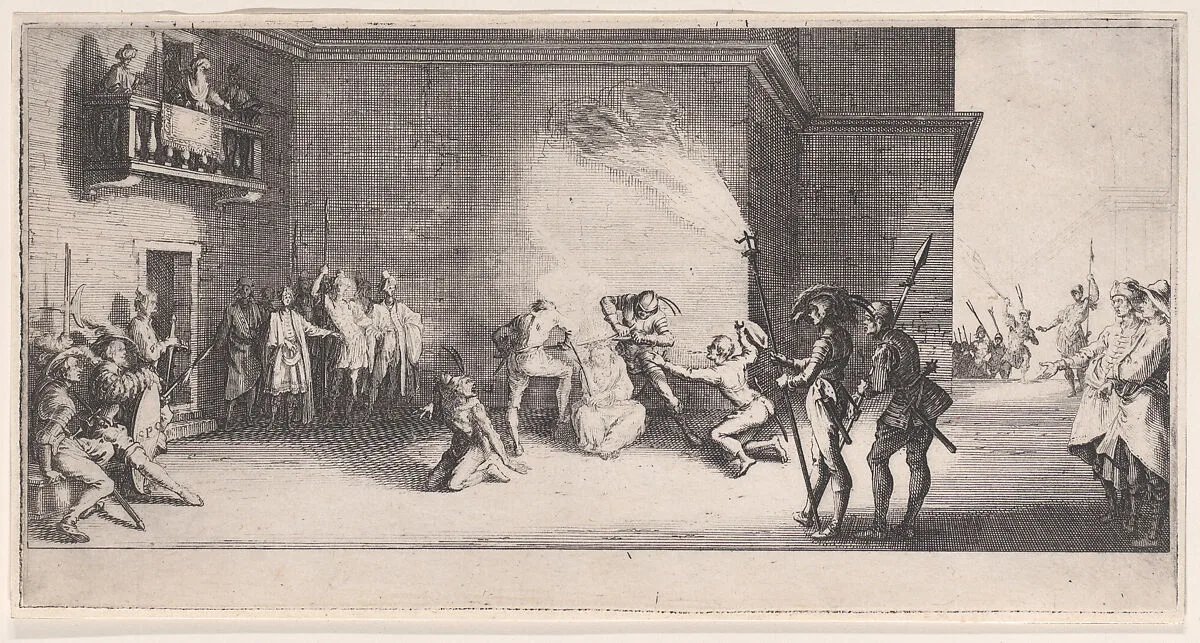 Le Couronnement D'Épines (The Crowning with Thorns), from La Grande Passion (The Large Passion) — Jacques Callot