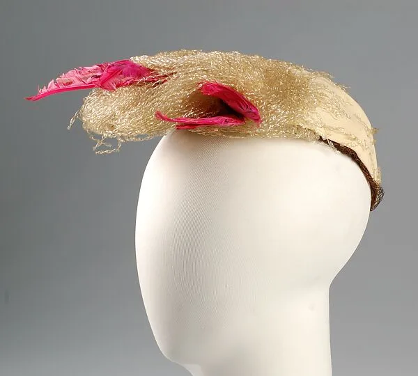 Cocktail hat — Sally Victor|E. I. du Pont de Nemours & Company