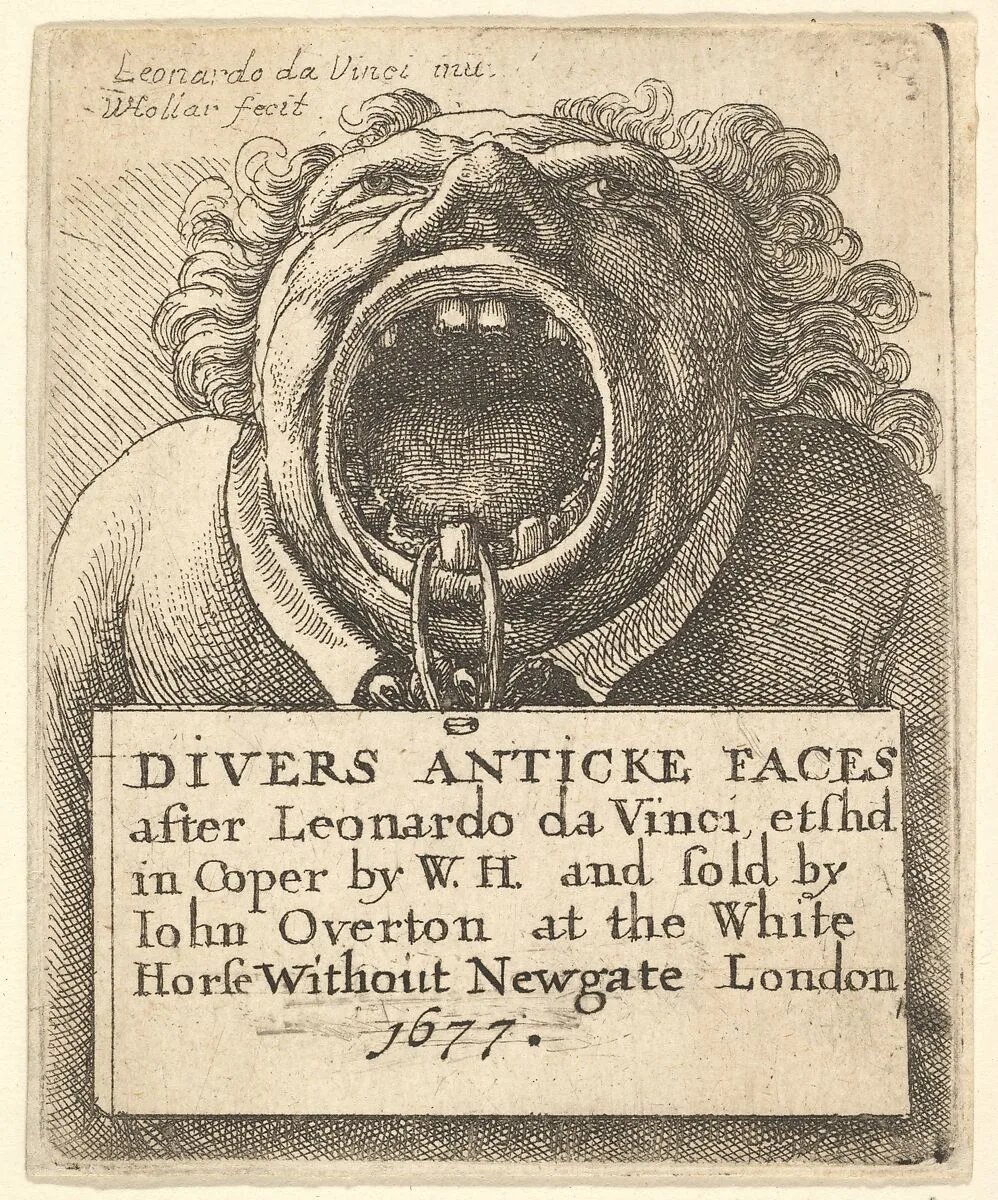 Title Page, Divers Anticke Faces — Leonardo da Vinci|Wenceslaus Hollar