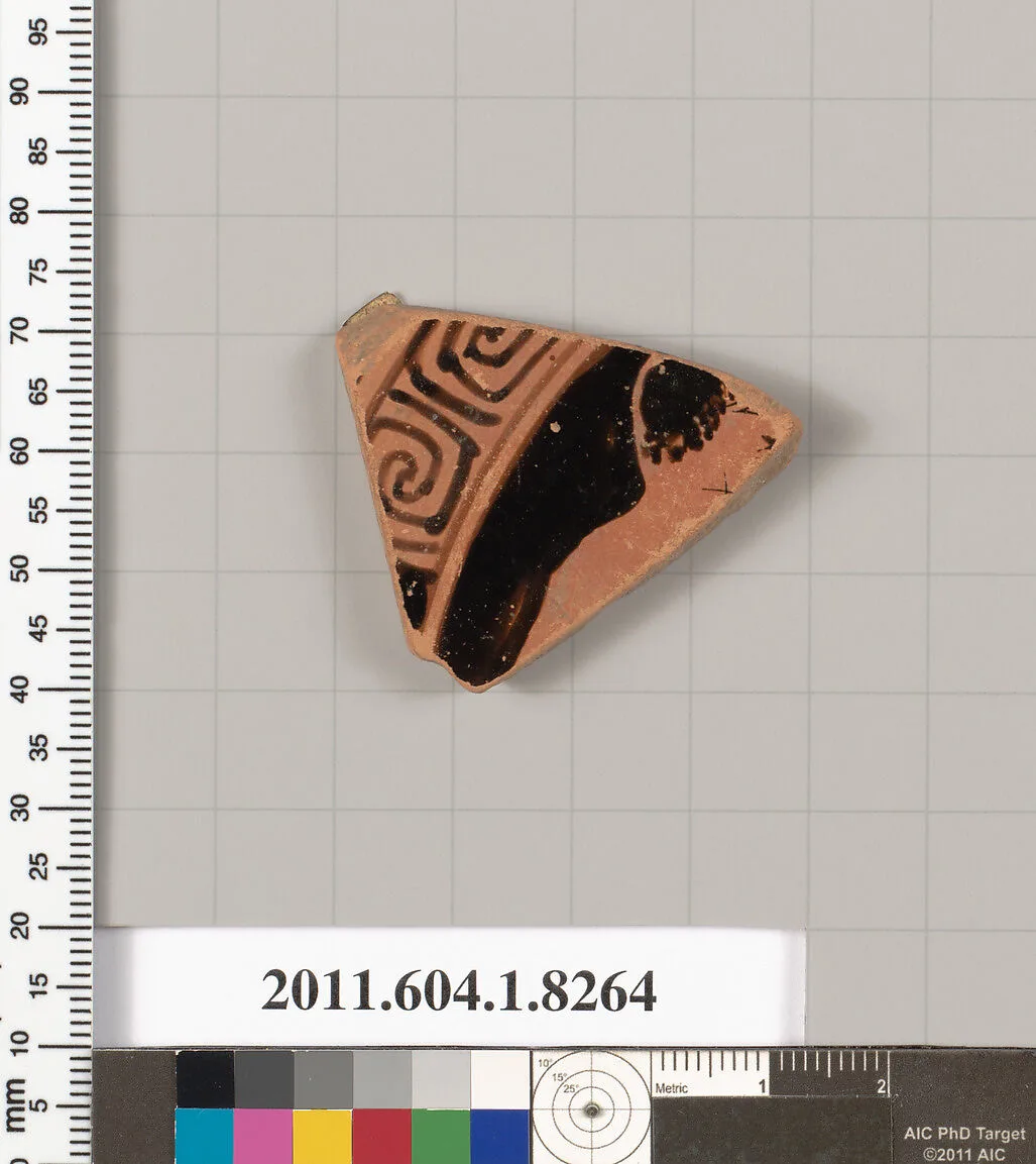 Terracotta fragment of a kylix (drinking cup) — Unknown