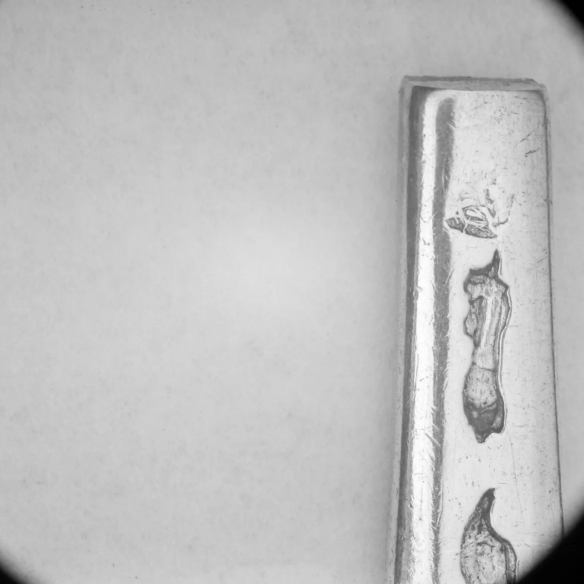 Section of a spoon handle — Jean-Joseph Gravelle
