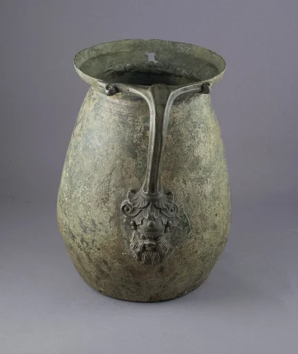 Jug with handle of Silenos head
