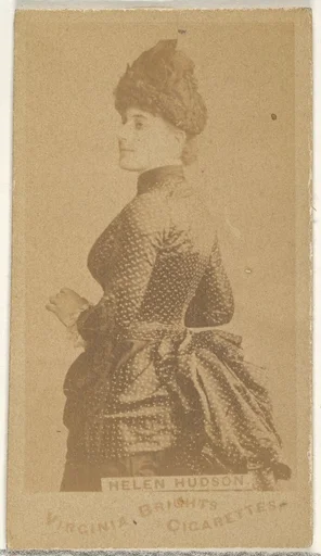 Helen Hudson, from the Actors and Actresses series (N45, Type 1) for Virginia Brights Cigarettes