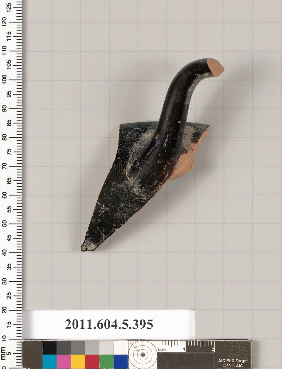 Terracotta rim fragment of a kylix (drinking cup) — Unknown