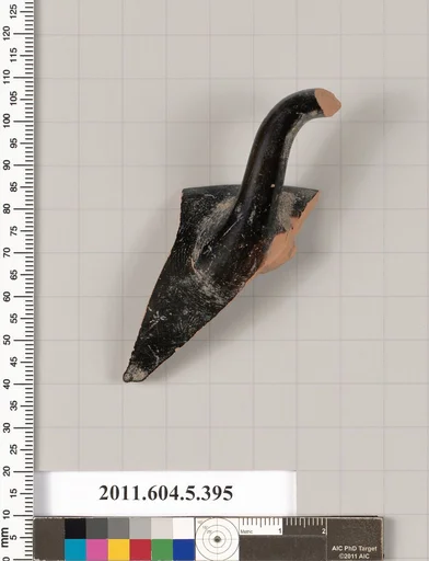 Terracotta rim fragment of a kylix (drinking cup)