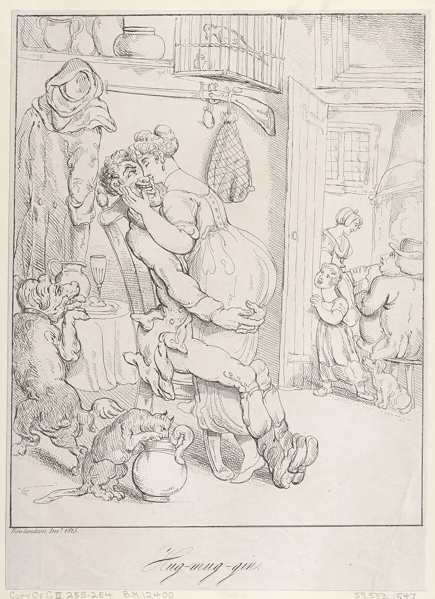 Hug-mug-gin — Thomas Rowlandson