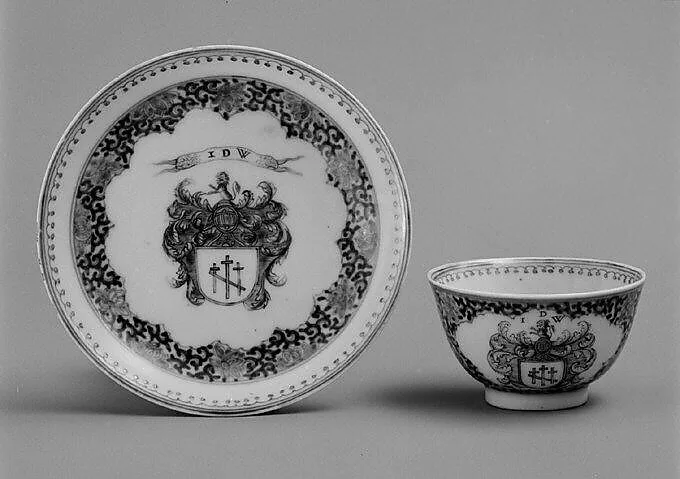 Teabowl and saucer — Unknown