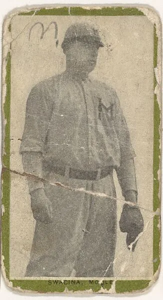 Swacina, Mobile, from the Baseball Players (Green Borders) series (T211) issued by Red Sun Cigarettes — Red Sun Cigarettes