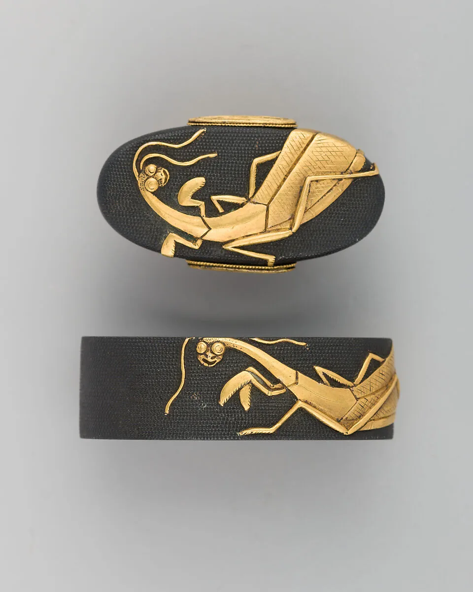 Sword-Hilt Collar and Pommel (Fuchigashira) — Unknown