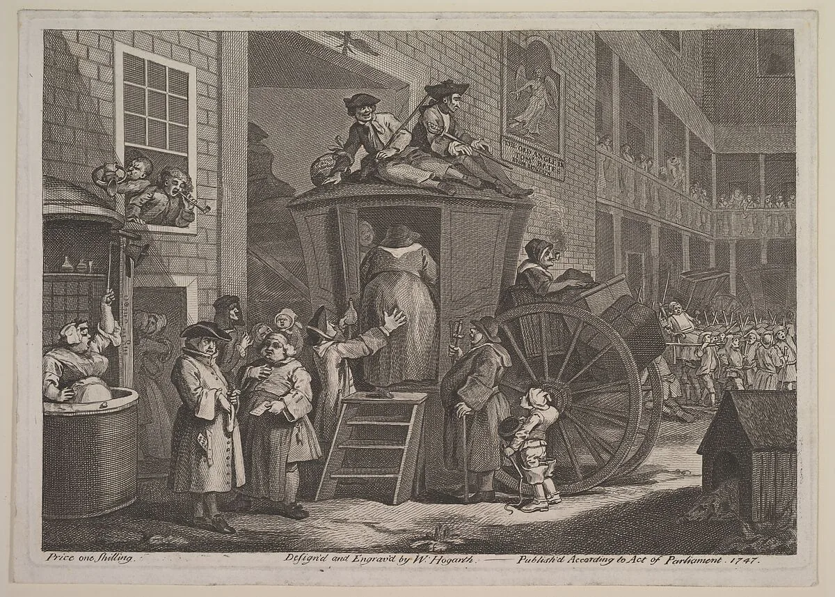 The Stage Coach, or Country Inn Yard — William Hogarth