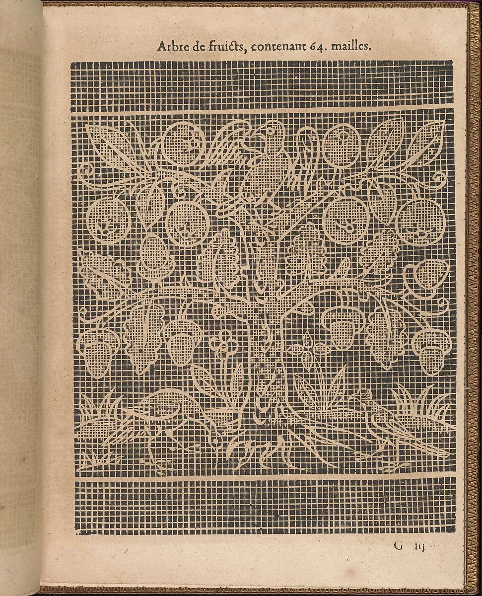 La Pratique de l'Aiguille, page 26 (recto) — Matthias Mignerak|Pierre Firens|Marie de Medici|Jean Le Clerc